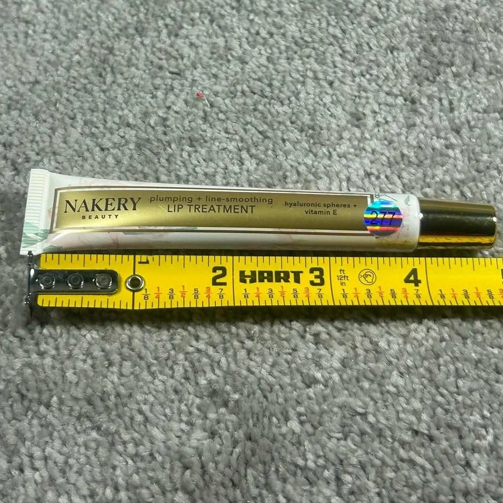 Nakery Beauty Lip Treatment Gold Plumping Line-Smoothing Vanilla Womens 0.34oz